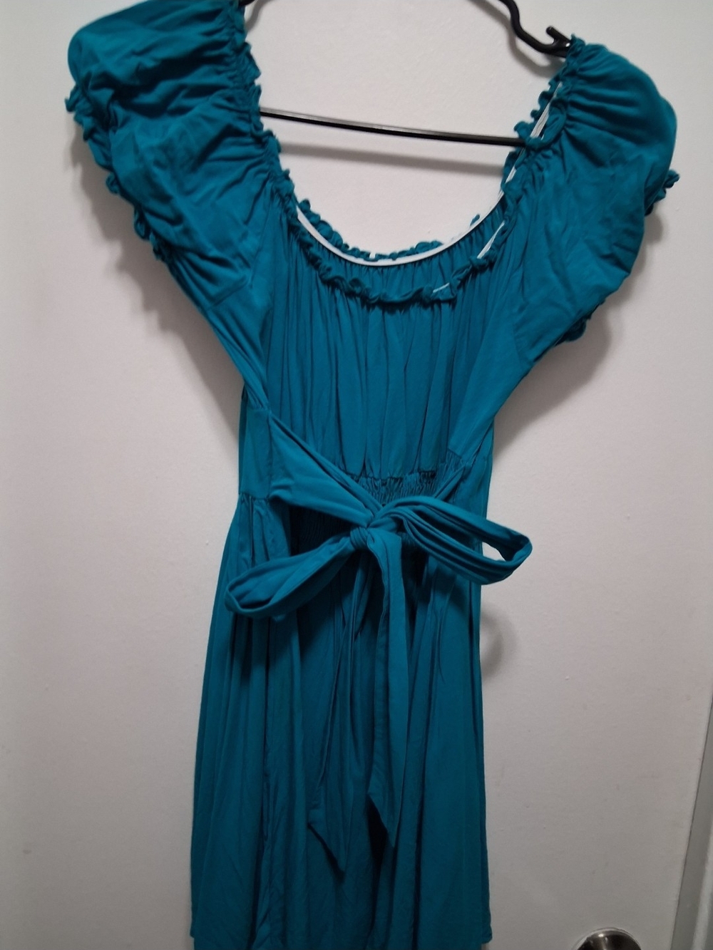 Women’s Teal Tie-Back Sleep Dress